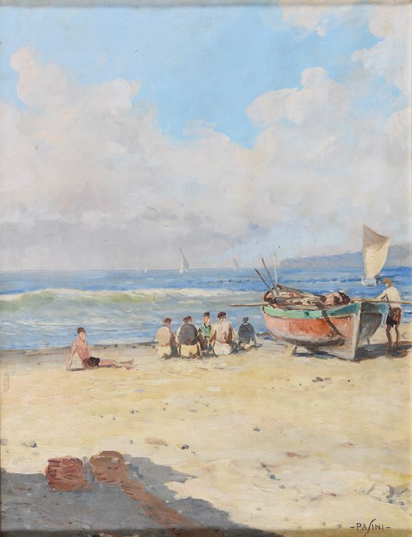 DIPINTO SPIAGGIA DEL NOVECENTO