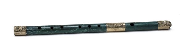 FLAUTO IN MALACHITE, CINA XX SECOLO