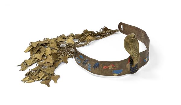 DIADEMA IN OTTONE, STILE EGIZIO