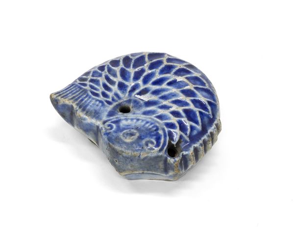 PESCE IN CERAMICA, CINA FINE XIX SECOLO