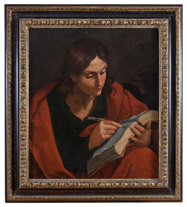 SAN GIOVANNI EVANGELISTA DI PITTORE EMILIANO DEL SEICENTO