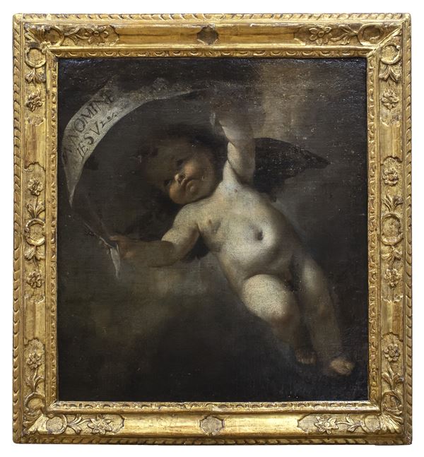 DIPINTO CHERUBINO DI PITTORE MERIDIONALE DEL SEICENTO