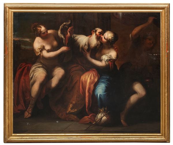 DIPINTO LOTH E LE FIGLIE DI GIOVAN BATTISTA SPINELLI