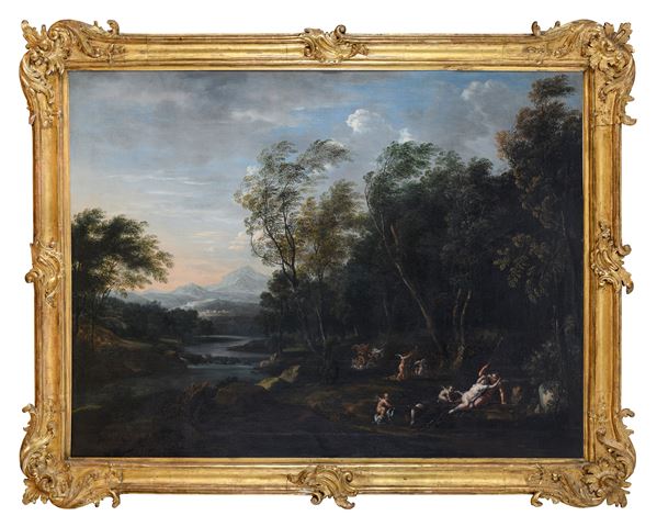 PAESAGGIO CON VENERE E ADONE DI FILIPPO LAURI
