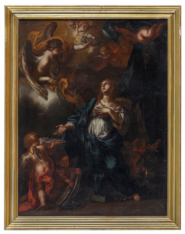 DIPINTO ANNUNCIAZIONE DI PITTORE NAPOLETANO