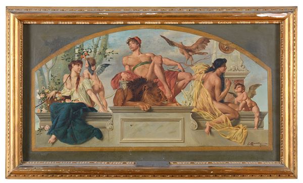 ALLEGORIA DELL'AMORE SACRO E PROFANO DI CESARE MACCARI