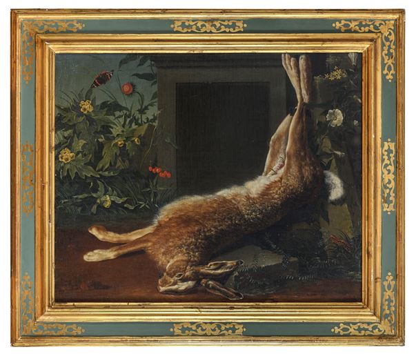DIPINTO CACCIAGIONE DI PITTORE ITALIANO