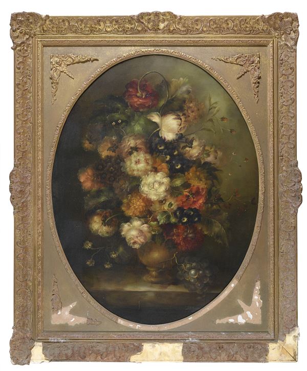 DIPINTOI TRIONFO DI FIORI F.TO JILL TANNER