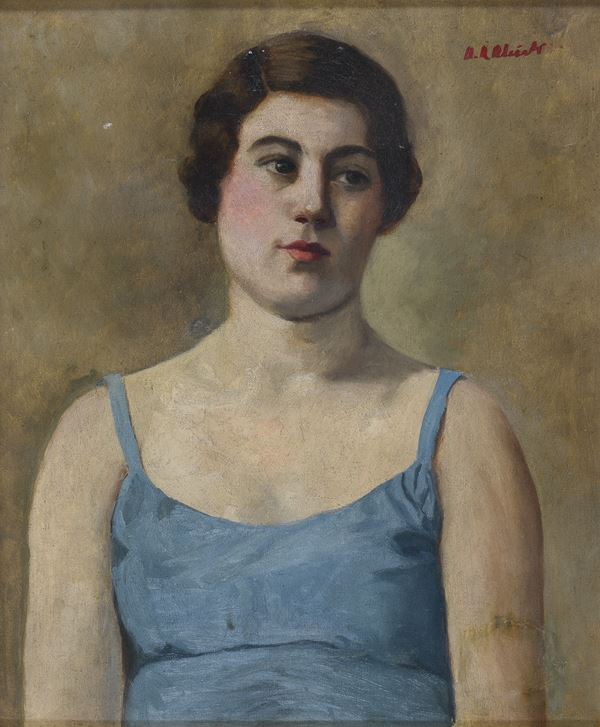 DIPINTO RITRATTO DI RAGAZZA DEL NOVECENTO
