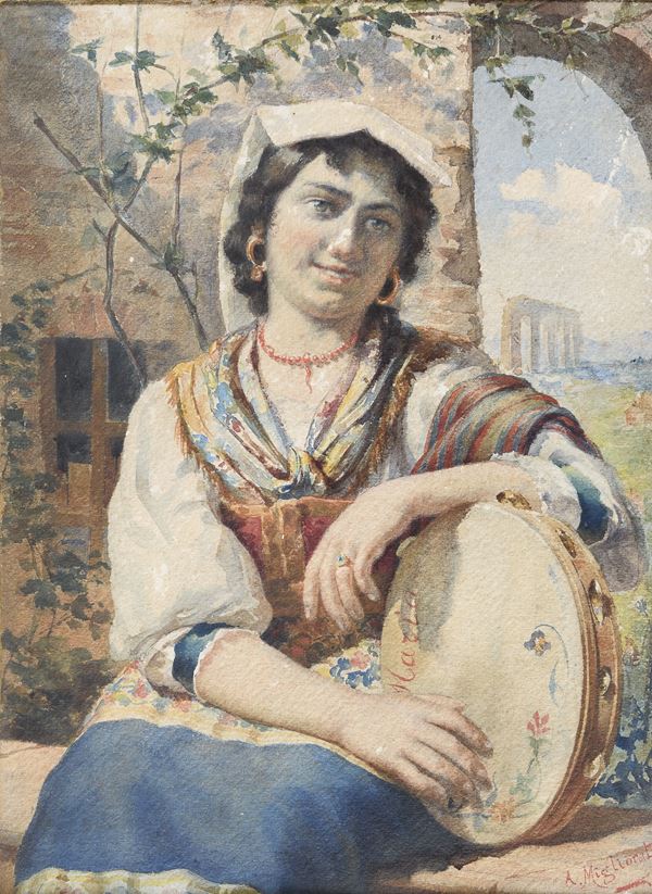 ACQUERELLO CIOCIARA ADALBERTO MIGLIORATI