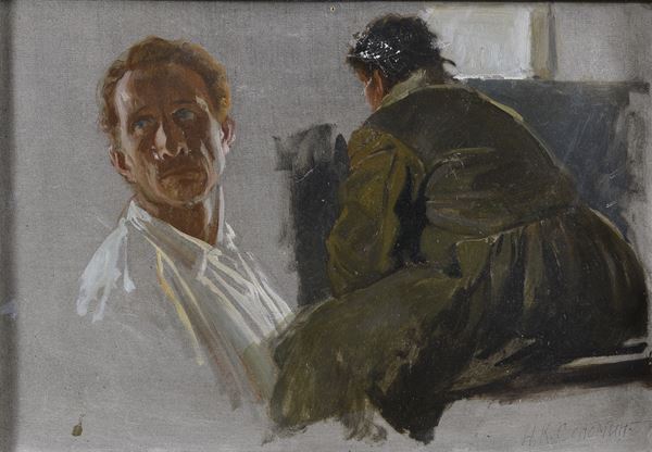 DIPINTO DI NIKOLAI NIKOLAEVICH SOLOMIN