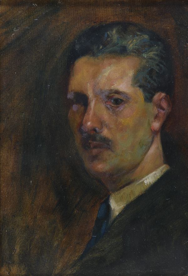 DIPINTO RITRATTO DI UOMO DI UGO BERNASCONI