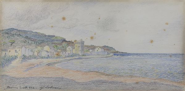 PASTELLO CORSICA DI GUIDO COLUCCI, 1921