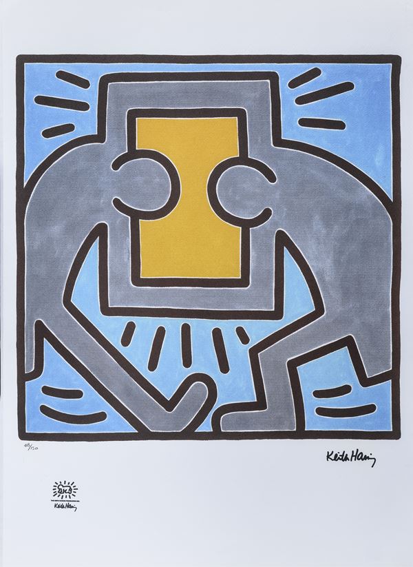 LITOGRAFIA OFFSET D'APRES KEITH HARING