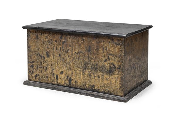 CASSAPANCA IN LEGNO LACCATO, CINA INIZI XX SECOLO