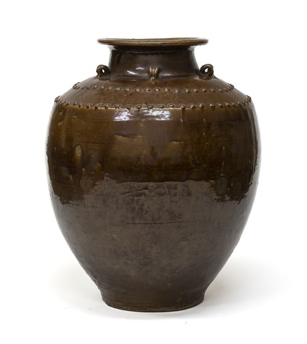 GIARA MARTABAN IN TERRACOTTA, CINA INIZI XX SECOLO