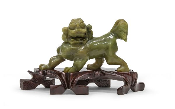 SCULTURA IN SERPENTINO, CINA XX SECOLO