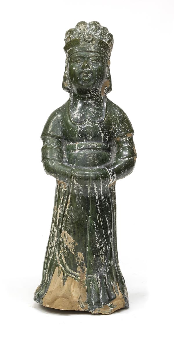 SCULTURA IN TERRACOTTA, STILE MING, CINA INIZI XX SECOLO