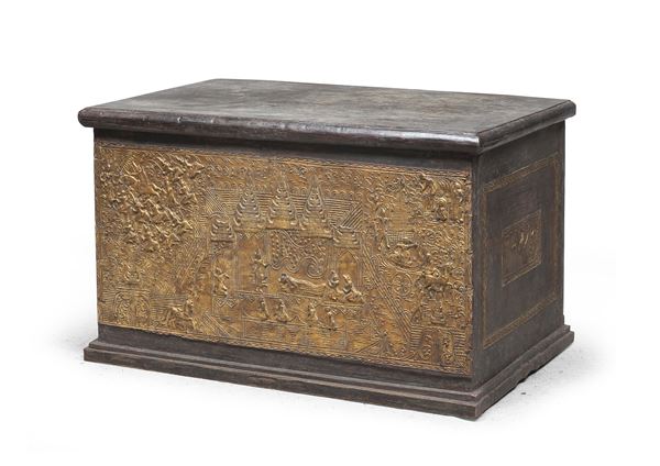 CASSAPANCA IN LEGNO DI SANDALO, CINA INIZI XX SECOLO