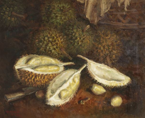 DIPINTO DURIAN DI SCUOLA CINESE