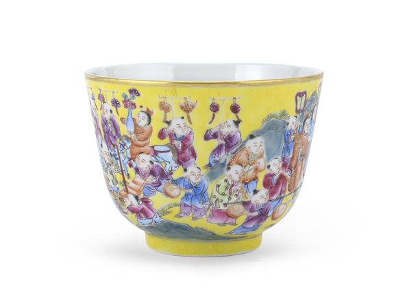 TAZZA IN PORCELLANA, CINA PRIMA METÁ XX SECOLO