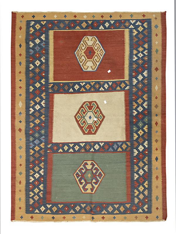 TAPPETO KILIM, CAUCASO INIZI XX SECOLO