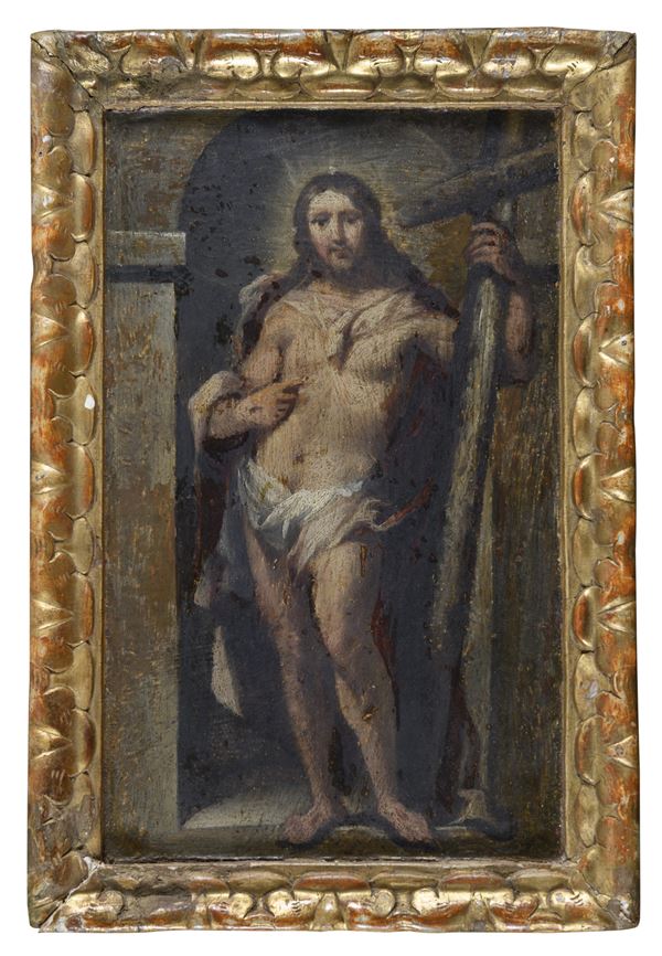 DIPINTO CRISTO PORTACROCE DI PITTORE VENETO DEL CINQUECENTO