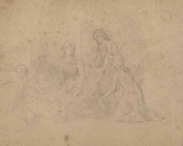 DISEGNO NATIVIT&#193; DI SCUOLA ITALIANA