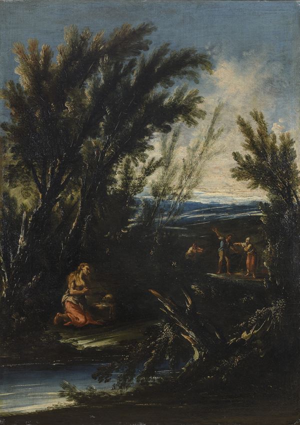 COPPIA DI DIPINTI PAESAGGI ATTRIBUITI A ANTONIO FRANCESCO PERUZZINI