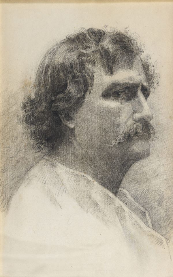 DISEGNO RITRATTO DI UOMO ATTRIBUITO A GIACOMO FAVRETTO