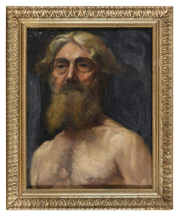 DIPINTO RITRATTO DI UOMO CON BARBA