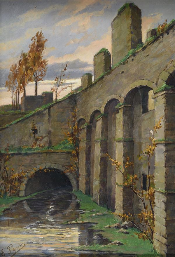 DIPINTO ARGINI DI CANALE F.TO E. RERIG