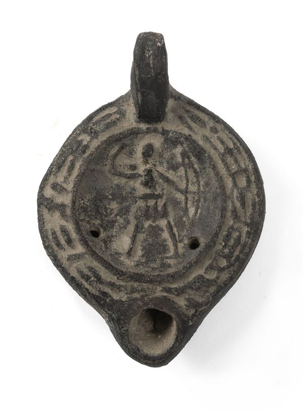LUCERNA DI STILE ARCHEOLOGICO, FINE XIX SECOLO