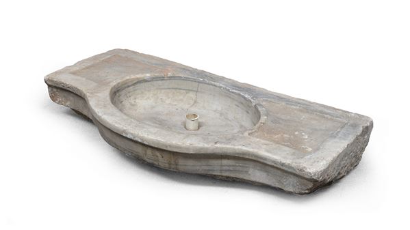 LAVANDINO IN MARMO BIANCO, XIX SECOLO