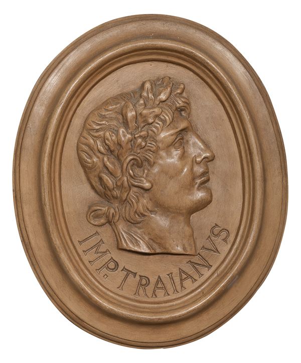 TRE BASSORILIEVI IN TERRACOTTA IMPERATORI