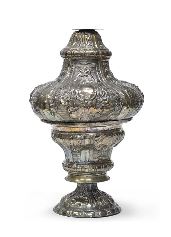 GRANDE TURIBOLO IN ARGENTO, XVIII SECOLO