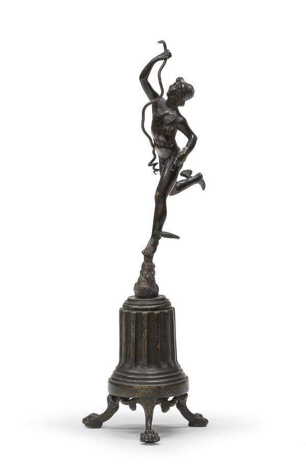 SCULTURA DI MERCURIO IN BRONZO, XIX SECOLO