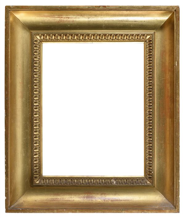 CORNICE IN LEGNO DORATO, INIZI XIX SECOLO