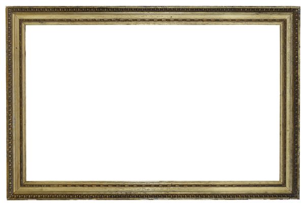 GRANDE CORNICE IN LEGNO DORATO, FINE XIX SECOLO