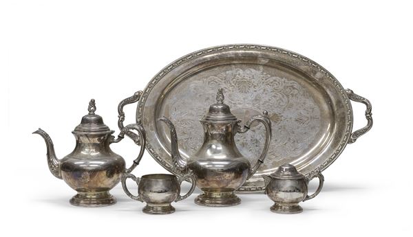 SERVIZIO DA TÈ IN SILVERPLATED, SHERRILL STATI UNITI