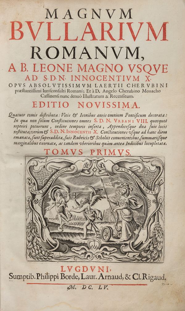 VOLUME IN FOLIO BULLARIO ROMANO