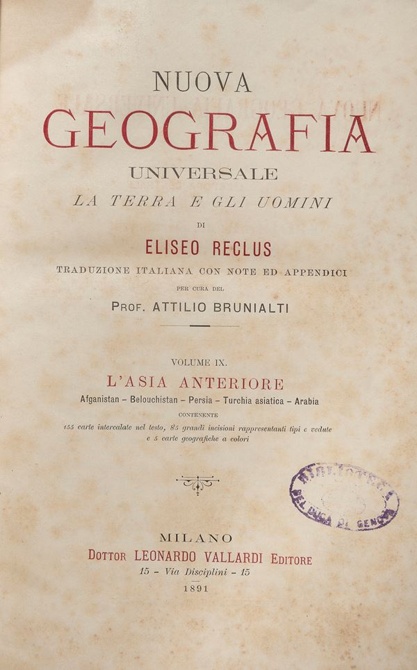 QUATTRO VOLUMI GEOGRAFIA UNIVERSLE