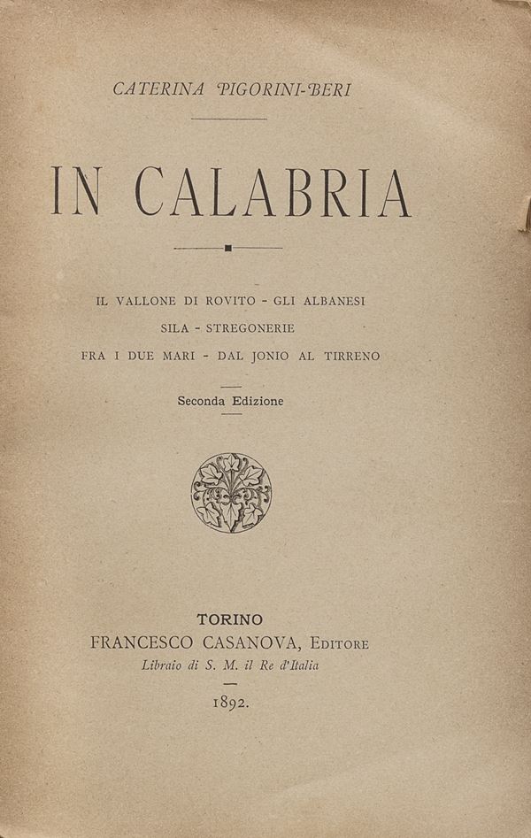 VOLUMETTO CALABRIA, PIGORINI BERI