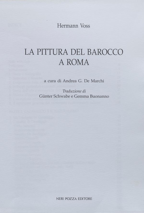 DUE VOLUMI BAROCCO ROMANO