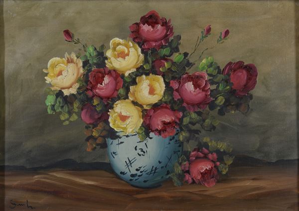 DIPINTO VASO DI FIORI