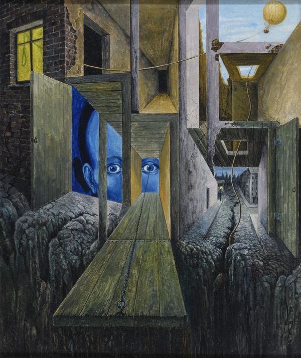 DIPINTO COMPOSIZIONE SURREALISTA, 1970