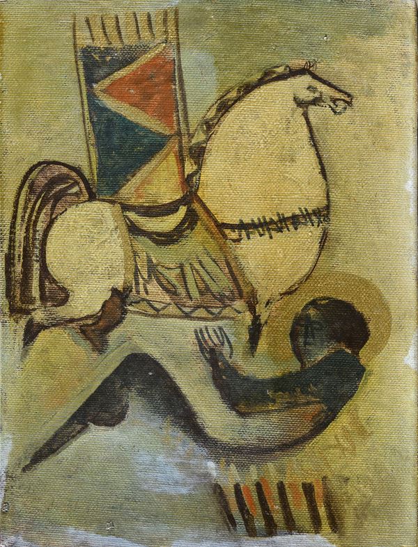 DIPINTO CAVALLO DI ALÌ AL JABIRI