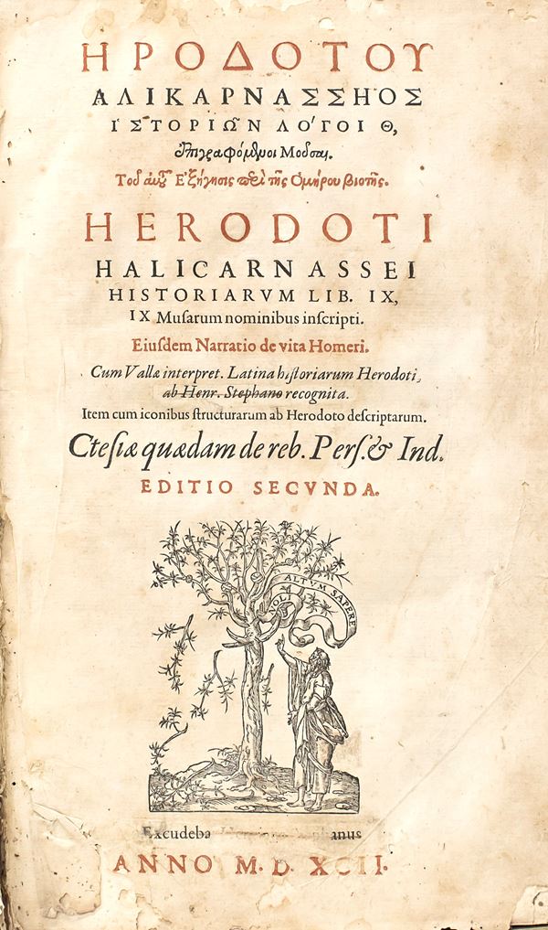 VOLUME ERODOTO, 1592