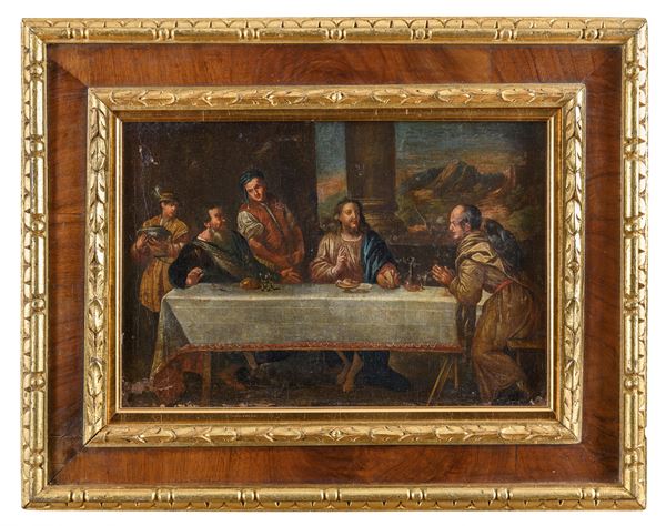 DIPINTO CENA IN EMMAUS, DA TIZIANO