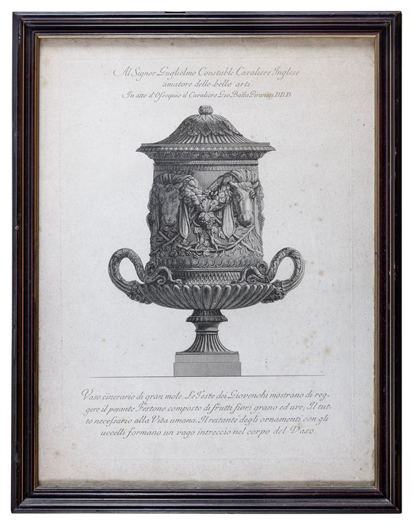 INCISIONE DA PIRANESI DI INCISORE ITALIANO